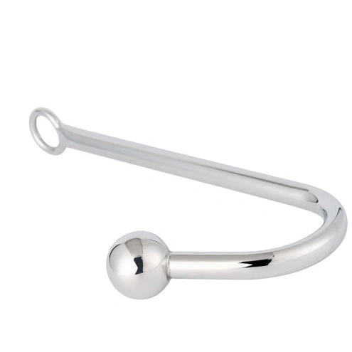 AllNight 3294 Anal Hook Smooth Toy Metal Sex 0409